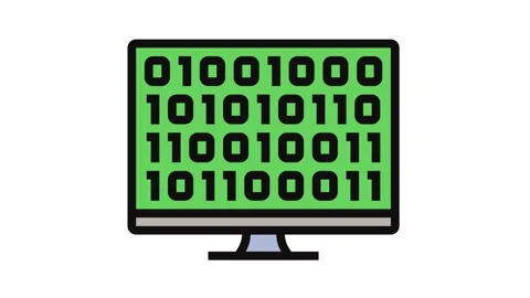 Computer code research development color icon animation Stock Footage 326115900