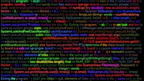 Computer Code Running on the Data Screen. Bright Colors Glowing. Software Stock Footage 87557872