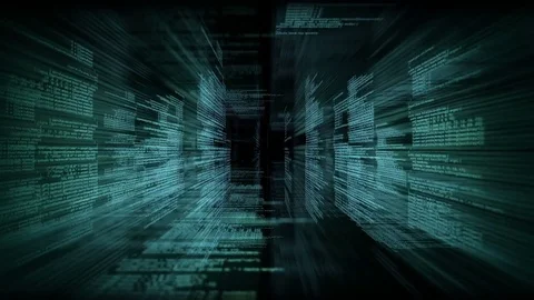 Computer code running Video stock 76282633