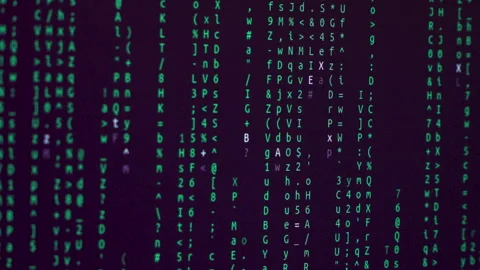 Computer code on a screen, computer hacking concept Stock Footage 282177853