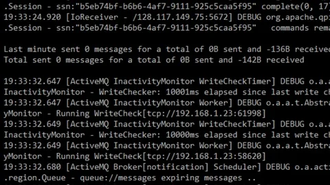 Computer code scrolling across hackers monitor Stock Footage 103978855
