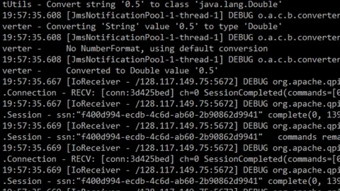 Computer code scrolling across hackers monitor Stock Footage 103979095