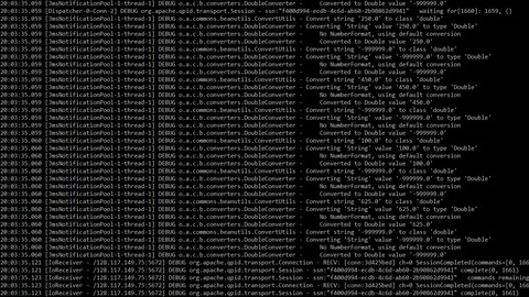 Computer code scrolling across hackers monitor Stock Footage 103979227