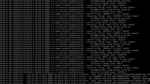 Computer code scrolling across hackers monitor Stock Footage 103979331