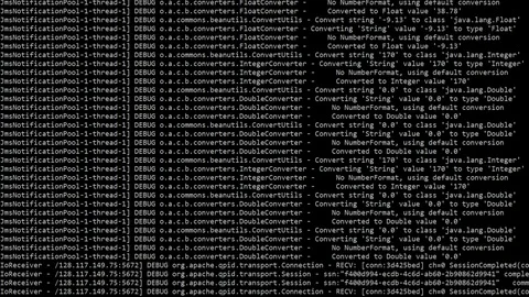 Computer code scrolling across hackers monitor Stock Footage 103979792