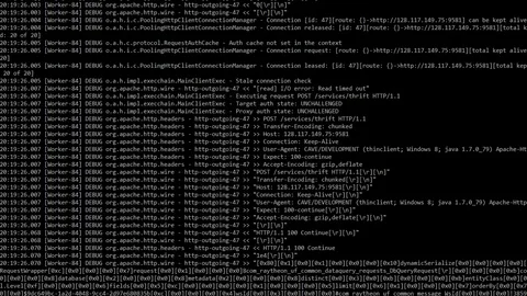 Computer code scrolling across hackers monitor Stock Footage 103980307