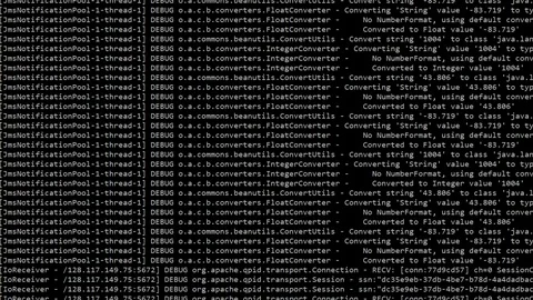 Computer code scrolling across hackers monitor Stock Footage 103988686