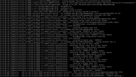 Computer code scrolling across hackers monitor Stock Footage 103988849