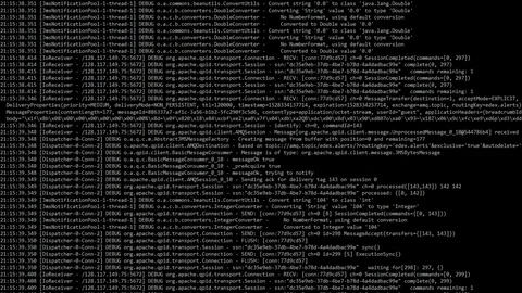 Computer code scrolling across hackers monitor Stock Footage 103988942