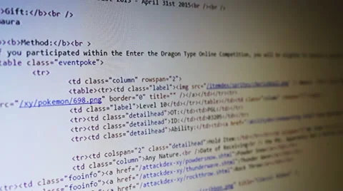 Computer Code Scrolling Stock Footage 58621395