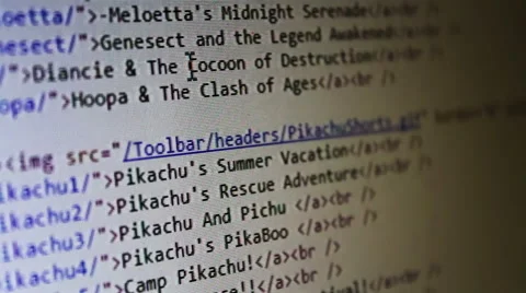 Computer Code Scrolling Stock Footage 58621465