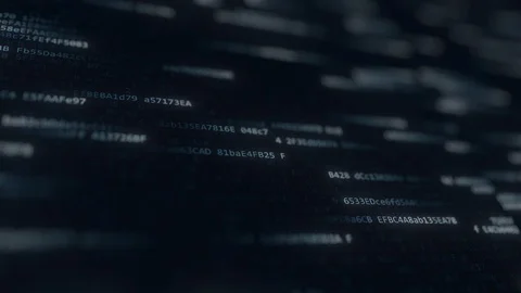 Computer code symbols on the screen. Loo... | Stock Video | Pond5