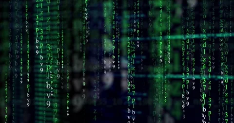 Computer code - Technology background in a matrix style Stock Footage 260484312
