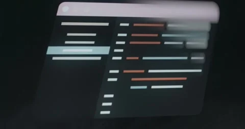 Computer code on a web page Stock Footage 313492812