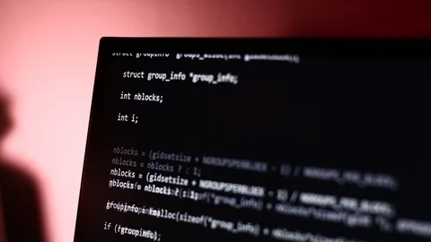 Computer Codes Stock Footage 103755179