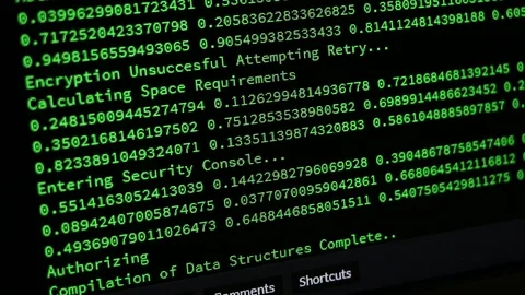 Computer Codes Stock Footage 113154627