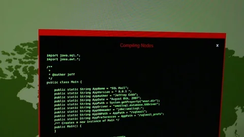 Computer Codes Stock Footage 113156813