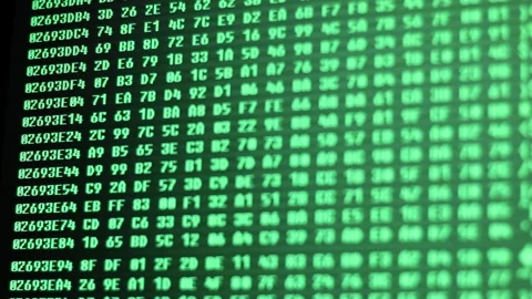 Computer Codes Stock Footage 151287692