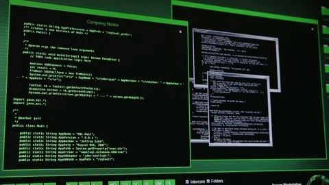 Computer Codes Stock Footage 303937875