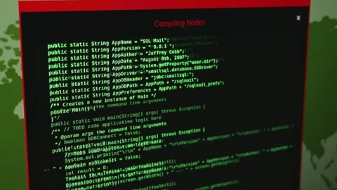 Computer Codes Stock Footage 303938123