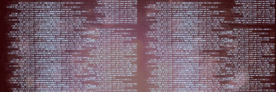 Computer codes processing over black flares background, technology and computer 스톡 사진