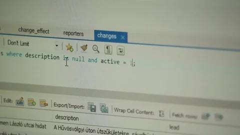 Computer Coding On Computer Screen - White Background - 03 Stock Footage 79510580