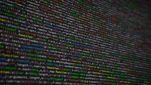 Computer Coding CSS and HTML for the Web in Closeup Loop Stock Footage 77604210