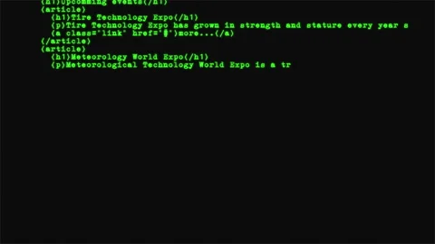 Computer coding green Stock Footage 161502149