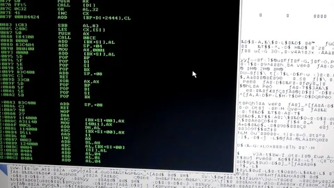 Computer Coding Hacking Cracking Programming Video stock 92499742