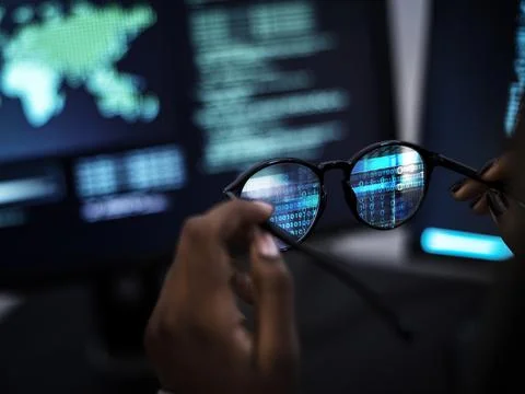 Computer coding shoot Stock Photos