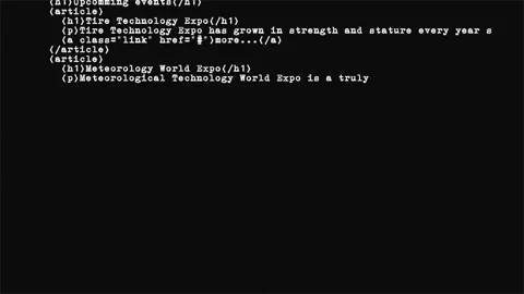 Computer coding white Stock Footage 161501942