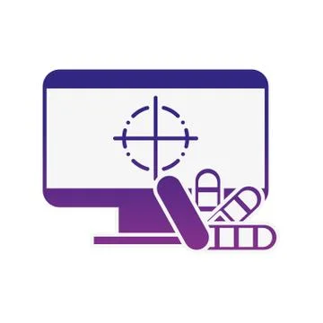 Computer color tone program graphic design 스톡 일러스트