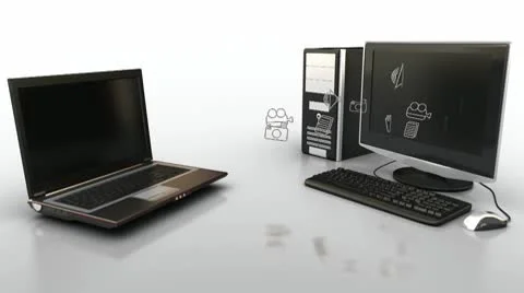 Computer communication Stock Footage 8960146