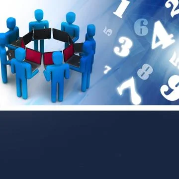 Computer communication Stock Illustration