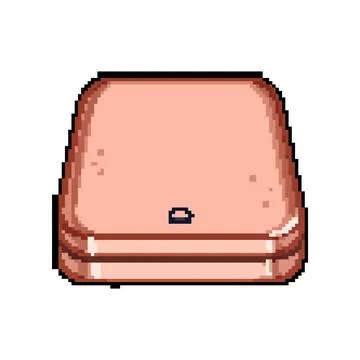 Computer compact photo printer pixel art vector illustration Stock Illustration