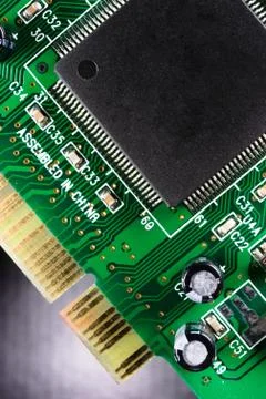 Computer Component Circuit Board Memory Processor Networking Card 写真素材