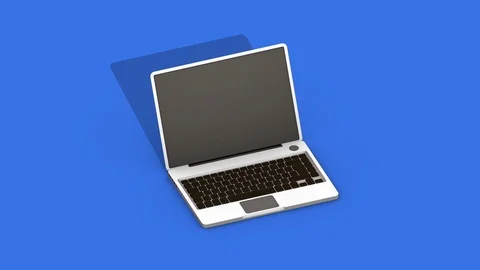 Computer Components Assemble in an Isometric Animation Video stock 115847262