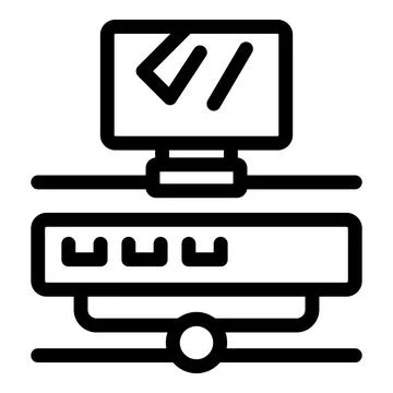 Computer connecting to router showing internet connection 스톡 일러스트