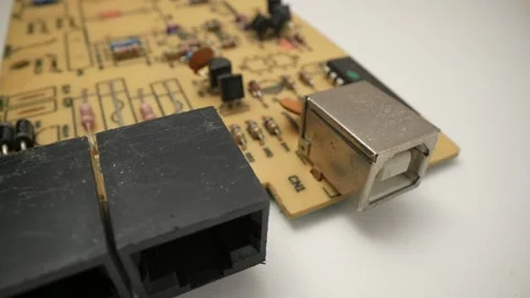 Computer connection and signals. Technology cpu background. Pulses and signals Stock Footage 240732737