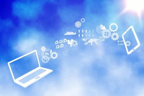 Computer connection background Stock-Illustration