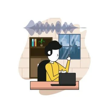 Computer connection online technological Stock Illustration