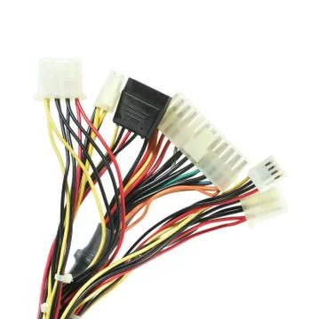 Computer connection plugs Stock Photos