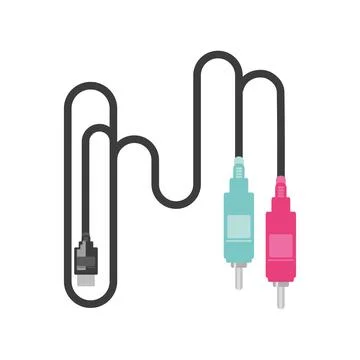 Computer connector peripherals Stock Illustration