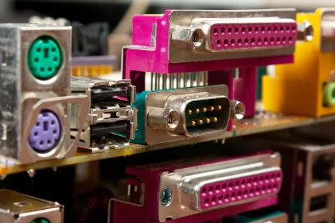 Computer connector Fotos Stock