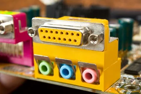 Computer connector Stock Photos