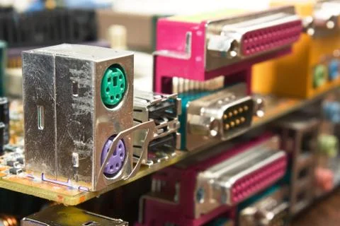 Computer connector Foto stock