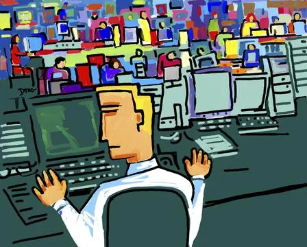 Computer Control 2002 Diana Ong (b.1940/Chinese-American) Computer graphics イラスト素材