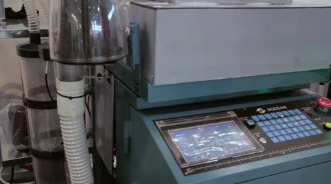 Computer Control Panel Embroidery Thread Machine. 動画素材 60596853