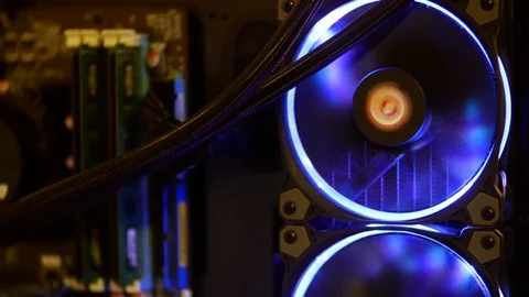 Computer cooler Stock Footage 80357049