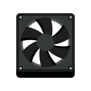Computer cooler icon Stock Illustration